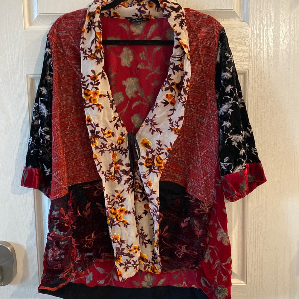 John Mark Bohemian patchwork cardigan